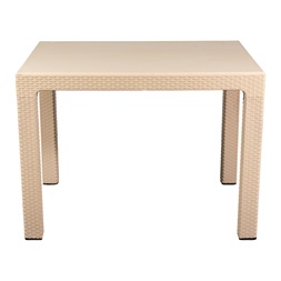 IRIS GF-830C ORIGINAL CAPPUCCINO műanyag kerti asztal rattan 70x100cm