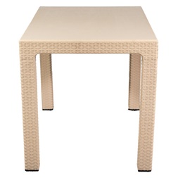 IRIS GF-830C ORIGINAL CAPPUCCINO műanyag kerti asztal rattan 70x100cm