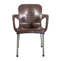 IRIS GF-700BR Paris barna kerti műanyag szék fém lábakkal 60x50x80cm