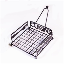 IRIS KT-211 CUISINE fémrácsos szalvétatartó 18cmx18cmx7cm