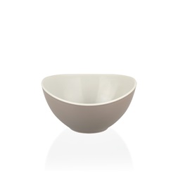 IRIS L-00468 dupla színű tál 450ml, zöld, szürke, beige