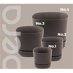 IRIS G-436 PERA SQUARE virágcserép 600ml 106x106x96mm