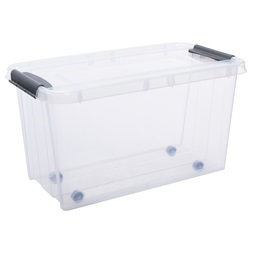 IRIS Probox 70 literes tárolódoboz zárható tetővel, kerekekkel 27820800 (Használt - B)