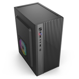 IRIS Q2515 fekete (táp nélküli) mATX számítógépház (Újszerű)