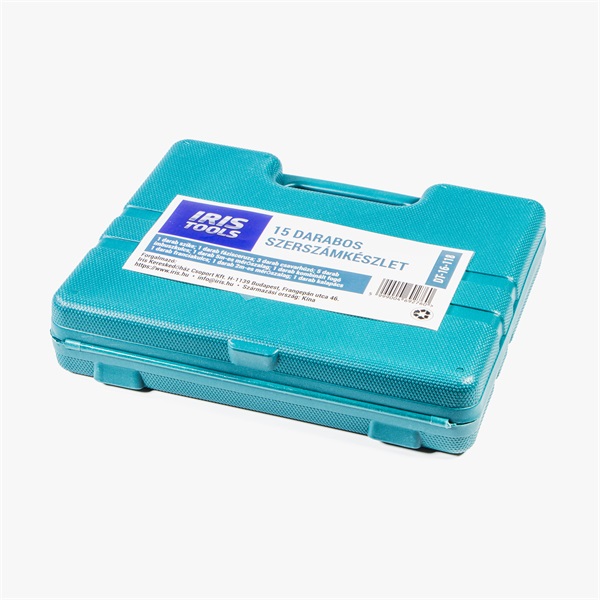 IRIS TOOLS DT-16-118 15 darabos szerszámkészlet + táska