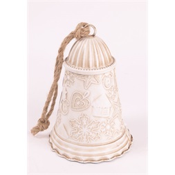 IRIS bádog kolomp mézeskalács fehér 13 x 22 cm