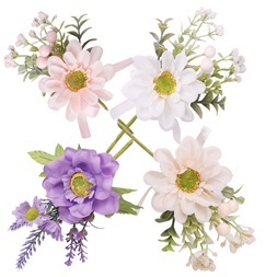 IRIS dekor kitűző margaréta+szalag 3 féle szín