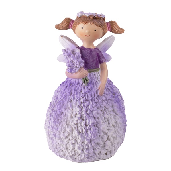 IRIS dekor műgyanta levendulalány lila 5,2x10cm