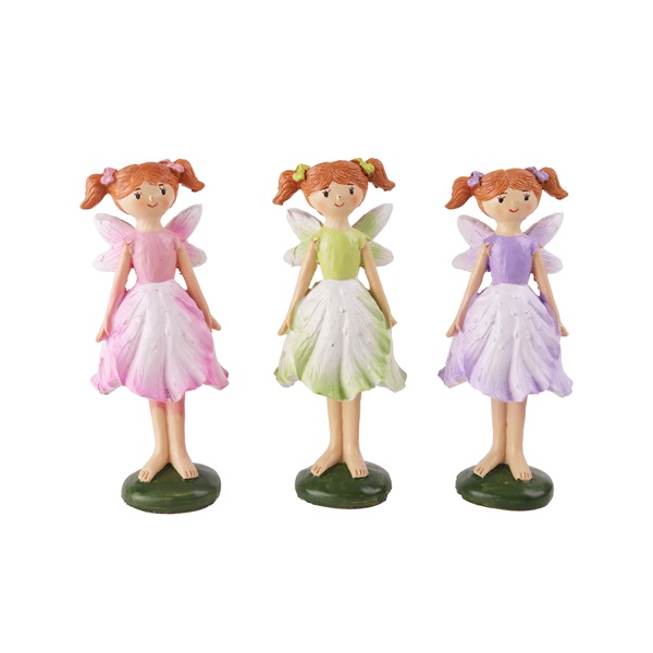 IRIS dekor műgyanta tündér tulipán ruha 3 szortiment 11,6cm