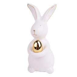 IRIS dekor porcelán nyúl fehér arany tojással