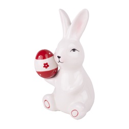 IRIS dekor porcelán nyúl fehér piros tojással