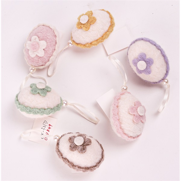 IRIS dekor textil tojás+virág 6 szín