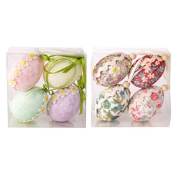 IRIS dekor tojás 4db csipkés