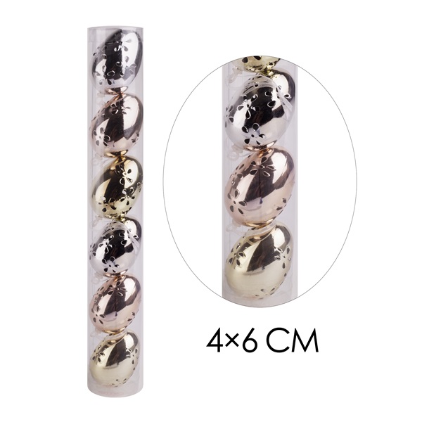 IRIS dekor tojás 6db 4x6/cs