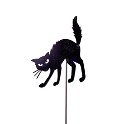 IRIS fém beszúró fekete macska 14 x 80 cm