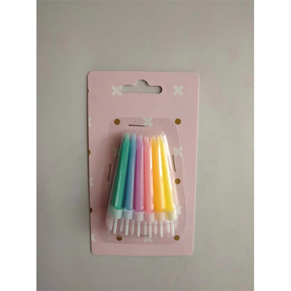 IRIS gyertya színes 6db+tartó 0,5x6cm