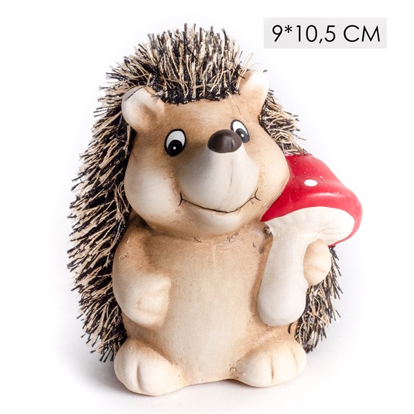 IRIS kerámia süni gombával 9 x 10,5cm