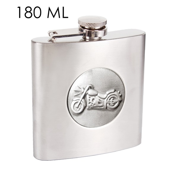 IRIS laposüveg, rozsdamentes acél, mototbicikli mintás 180ml