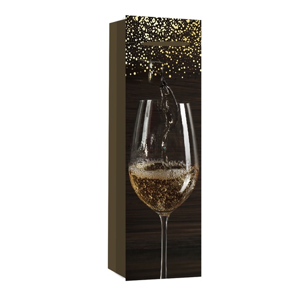 IRIS matt papírtasak boros 12 x 36cm