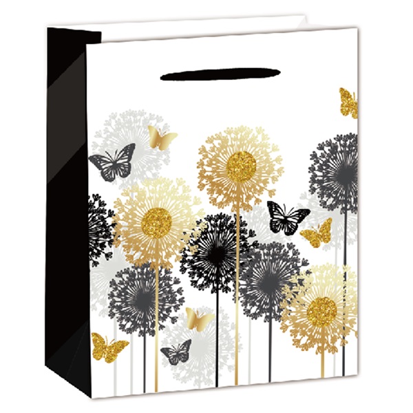 IRIS matt papírtasak hot stamp gyermekláncfű 26 x 32cm