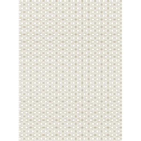 IRIS tekercses csomagoló papír, arany/ezüst, különböző mintákkal, 200x70cm, 60g/m2