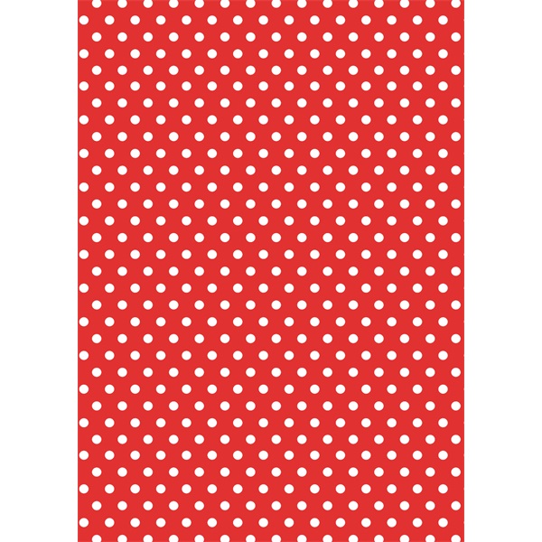 IRIS tekercses csomagoló papír, pöttyös, különböző színekben 200x70cm, 60g/m2