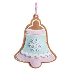 IRIS textil akasztós karácsonyi harang