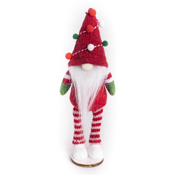 IRIS textil álló orrszakáll piros/zöld 20 cm