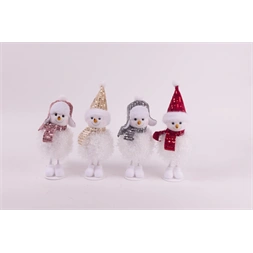 IRIS textil hóember, álló, sapkában, 23 cm