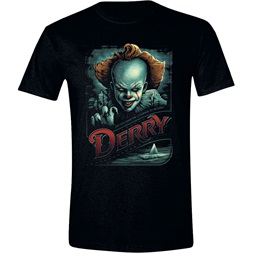 IT (Az) - Derry Propaganda Poster mintás fekete póló, XL méret