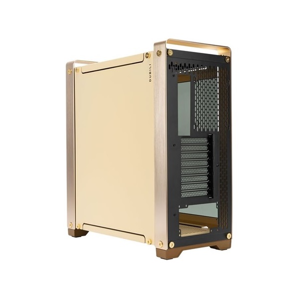 InWin DUBILI Assembled táp nélküli ablakos Full Tower számítógépház arany