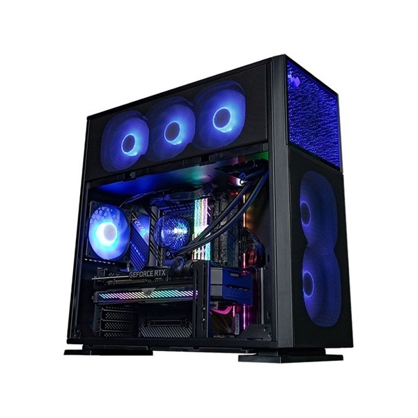 InWin N515 táp nélküli ablakos Mid Tower számítógépház fekete