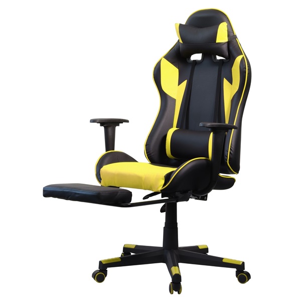 Iris GCH204BC_FT fekete / citromsárga gamer szék (Újracsomagolt)