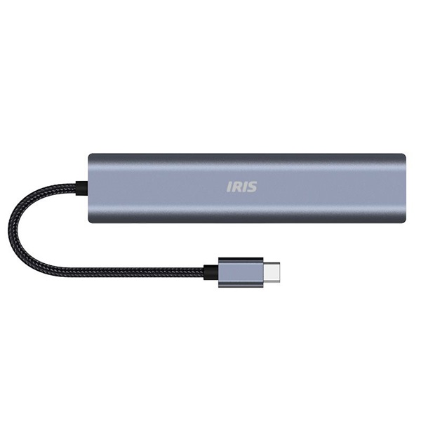 Iris IH6-22 6in1 (3xUSB/1xLAN/1xHDMI/1xDP-USB-C 100W) Dokkoló