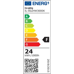 Iris Lighting AG24W3000K 24W 2400lm 3000K LED mélysugárzó IP44 (Újszerű)
