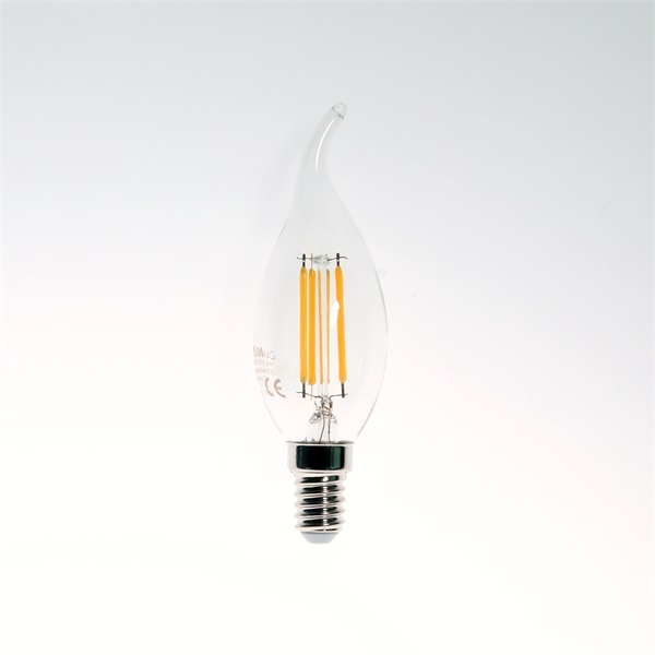 Iris Lighting Filament Bulb Longtip E14 FLCT35 4W/3000K/360lm aranyszínű gyertya LED fényforrás