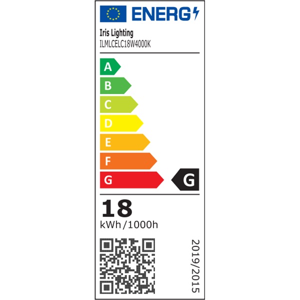Iris Lighting ML-CELC 18W/4000K/1170lm fehér LED mennyezeti lámpa