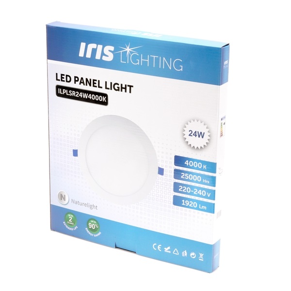 Iris Lighting PLSR-24W 24W/1920lm/4000K álmennyezeti kör alakú led ...