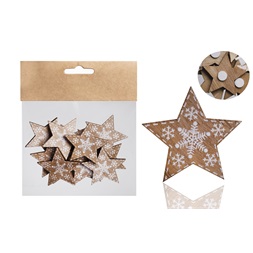 Iris fa csillag 12db natúr hópihe 4 cm