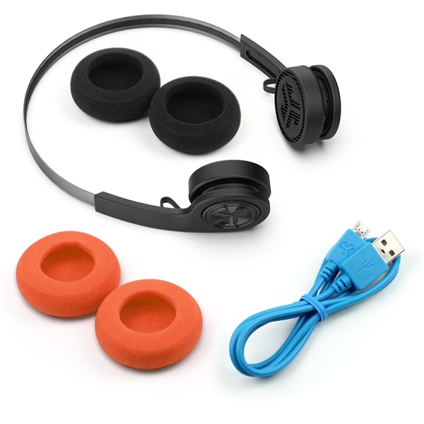 JLab Rewind vezeték nélküli fekete Bluetooth fejhallgató