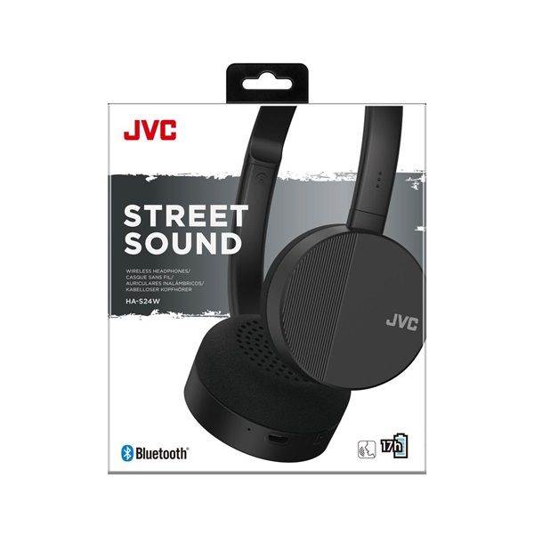 JVC HA-S24W-B Bluetooth fekete fejhallgató