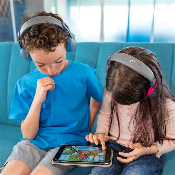 Jlab JBuddies Studio 2 Kids kék-szürke vezeték nélküli gyerek fejhallgató