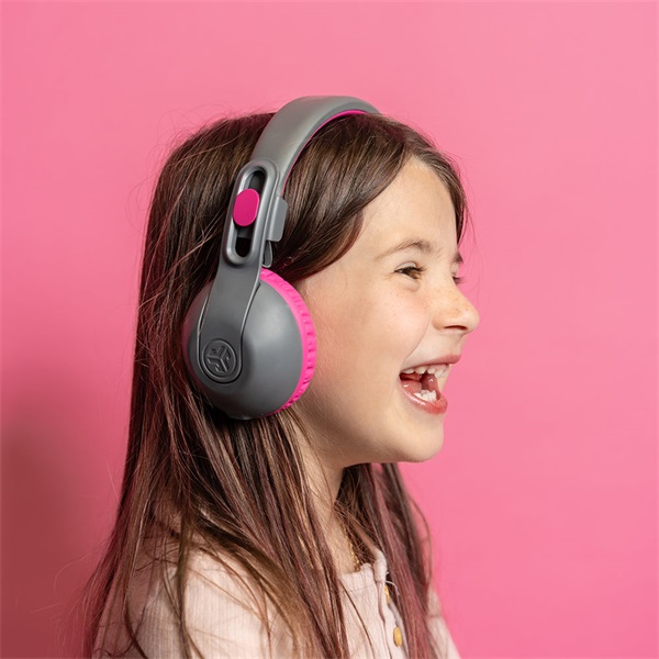 Jlab JBuddies Studio 2 Kids szürke-rózsaszín vezeték nélküli gyerek fejhallgató