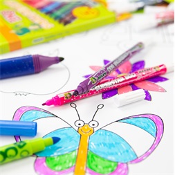 Jolly Superstars Duo 24 darabos kétvégű filctoll készlet