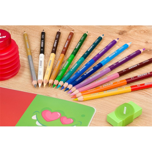 Jolly Superstick Crazy 12 db/24 szín kétvégű színesceruza készlet