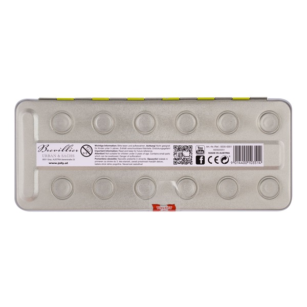 Jolly Supertabs 12 darabos vízfesték készlet