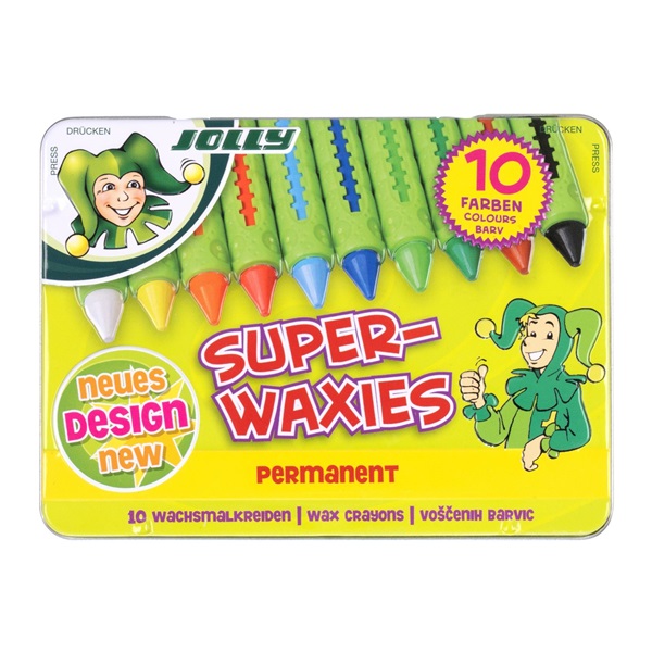 Jolly Superwaxies Classic 10 darabos zsírkréta készlet