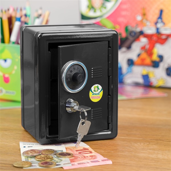 Jolly kulcsos fekete perselyszéf