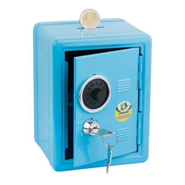 Jolly kulcsos kék perselyszéf