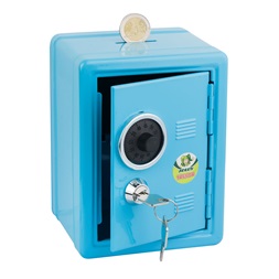 Jolly kulcsos kék perselyszéf